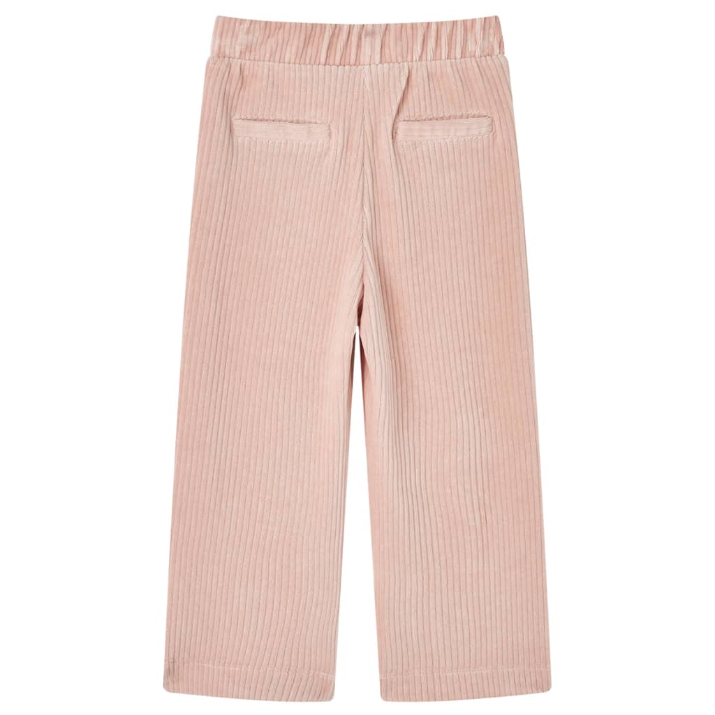 Pantalón infantil pana rosa claro 92