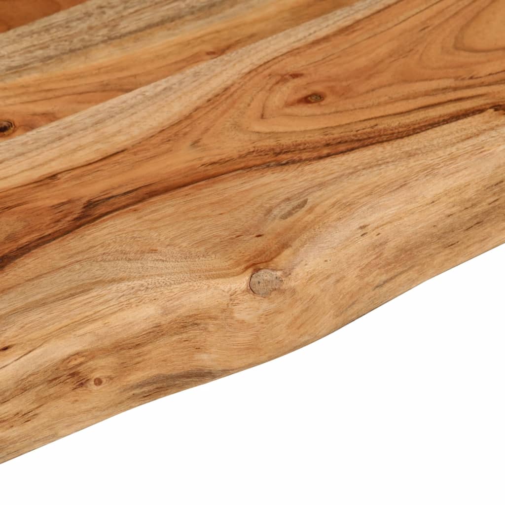 vidaXL Tablero rectangular madera de acacia borde vivo 110x40x2,5 cm