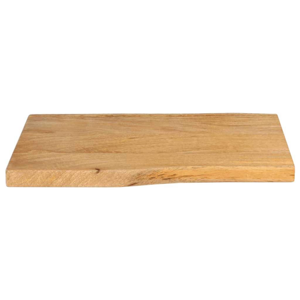 vidaXL Tablero de mesa borde natural madera maciza mango 60x40x3,8 cm