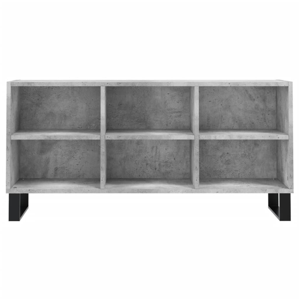 vidaXL Mueble de TV madera de ingeniería gris hormigón 103,5x30x50 cm