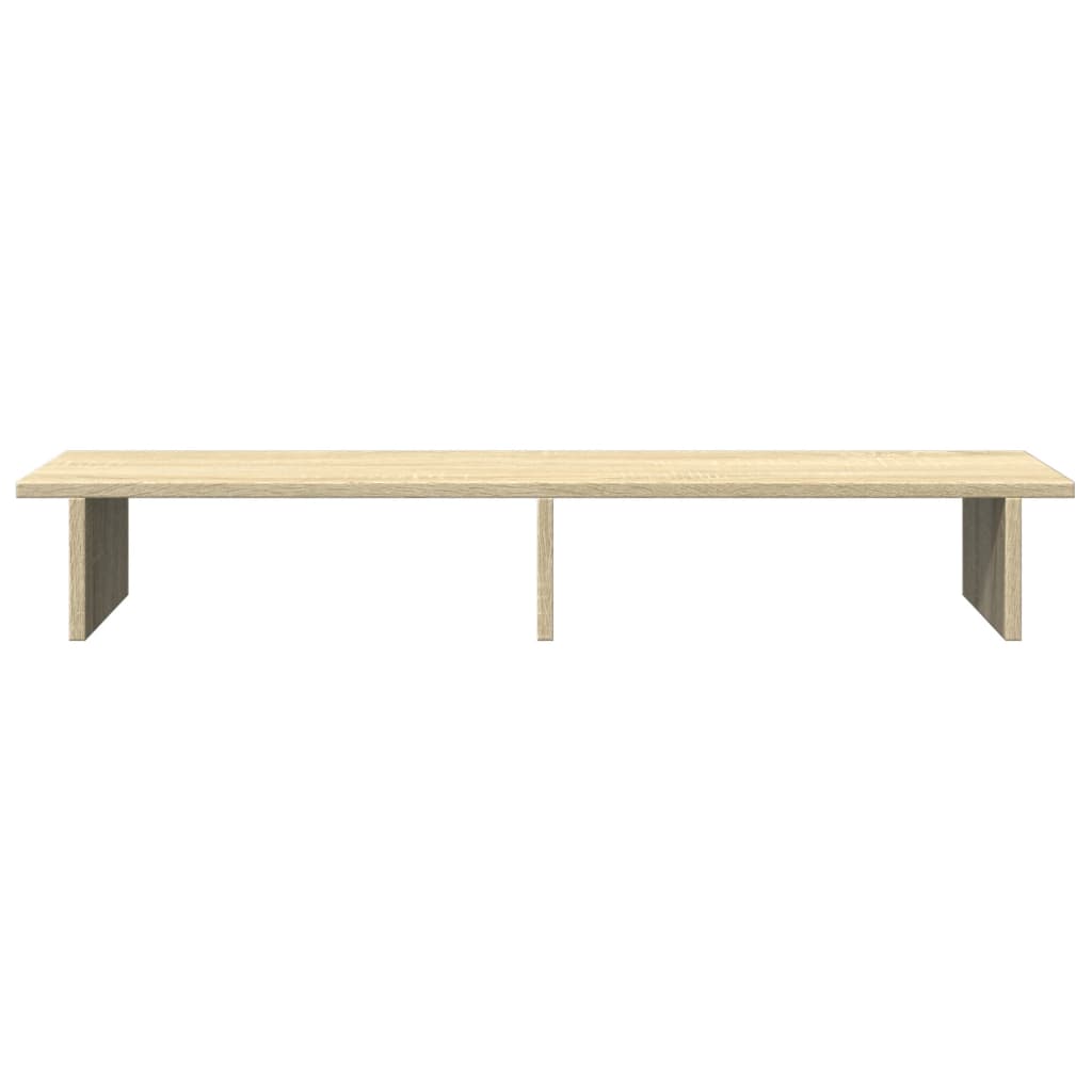 vidaXL Soporte de pantalla madera ingeniería roble Sonoma 100x27x15 cm