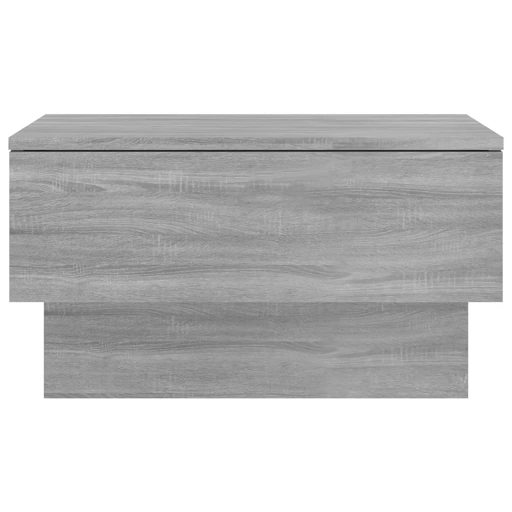 vidaXL Mesita de noche de pared 2 unidades color gris Sonoma