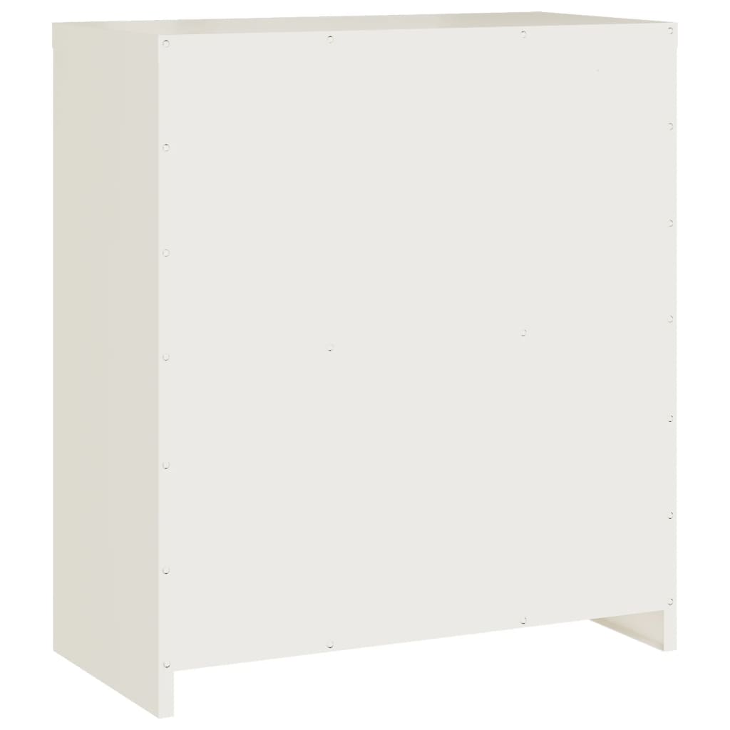 vidaXL Armario archivador de acero blanco 79x40x90 cm