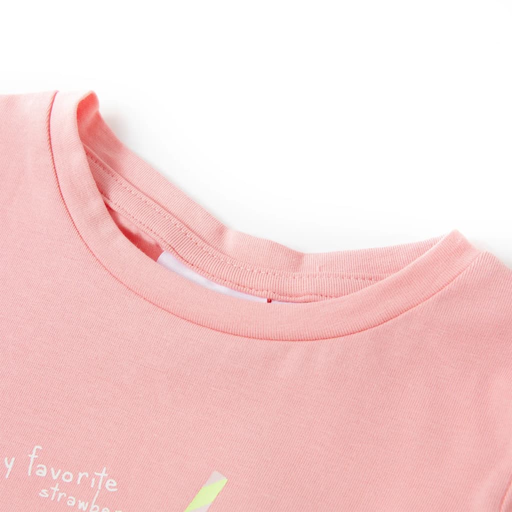 Camiseta infantil rosa 104