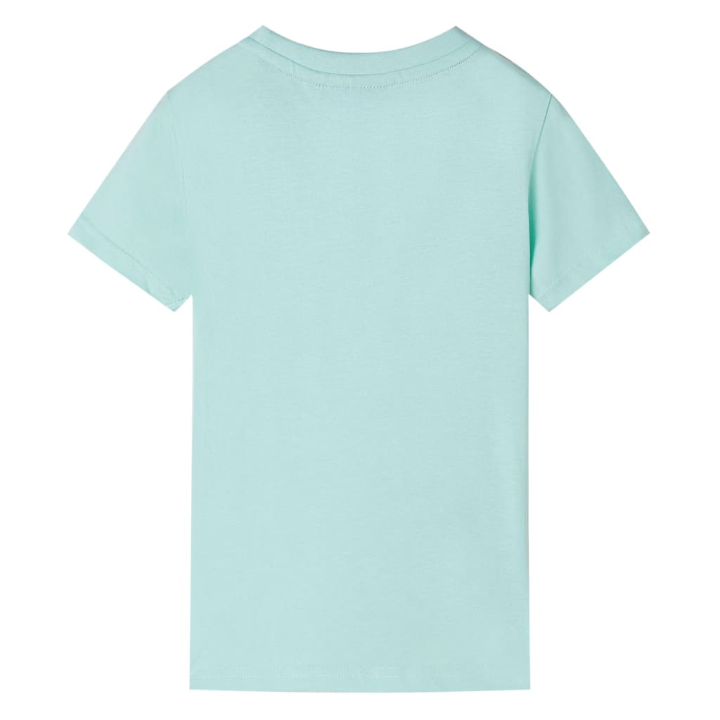 Camiseta infantil menta claro 104