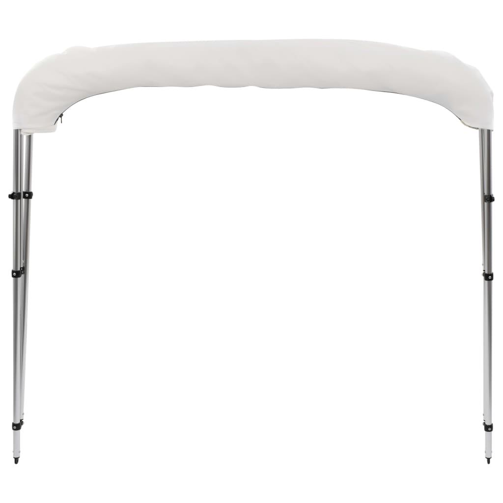 vidaXL Toldo Bimini de 3 arcos blanco 183x160x137 cm