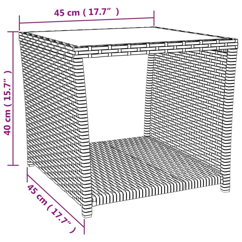 vidaXL Set comedor de jardín 3 piezas con cojines ratán sintético gris