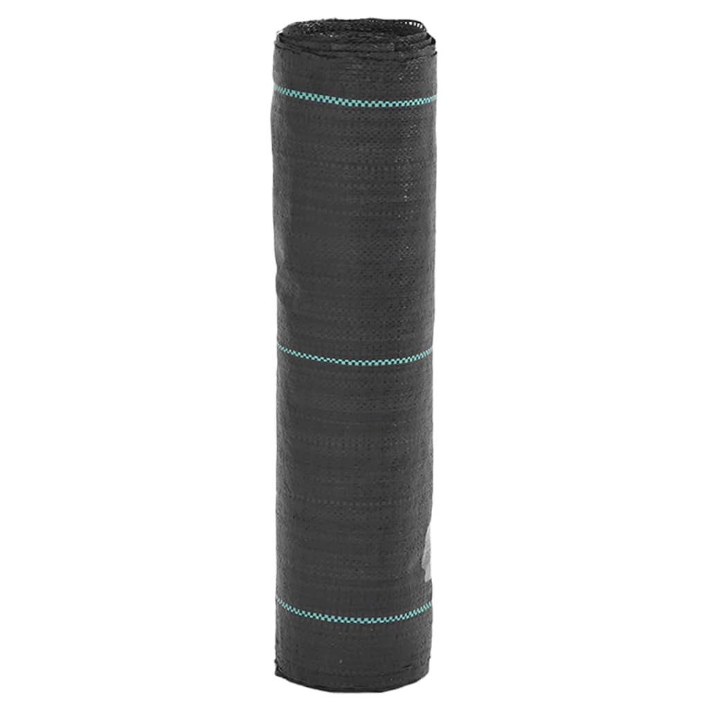 vidaXL Membrana para malezas PP negra 0,5x10 m