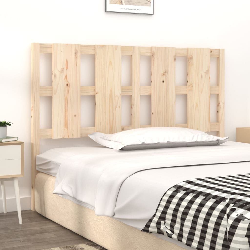 vidaXL Cabecero de cama madera maciza de pino 125,5x4x100 cm