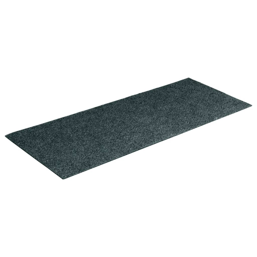 vidaXL Alfombrilla autoadhesiva escalera 15 uds verde 60x25 cm