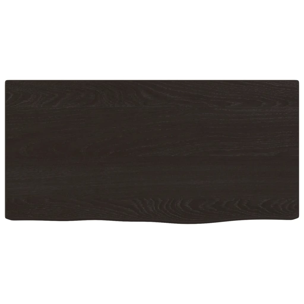 vidaXL Estante de pared madera roble tratada marrón oscuro 40x20x6 cm