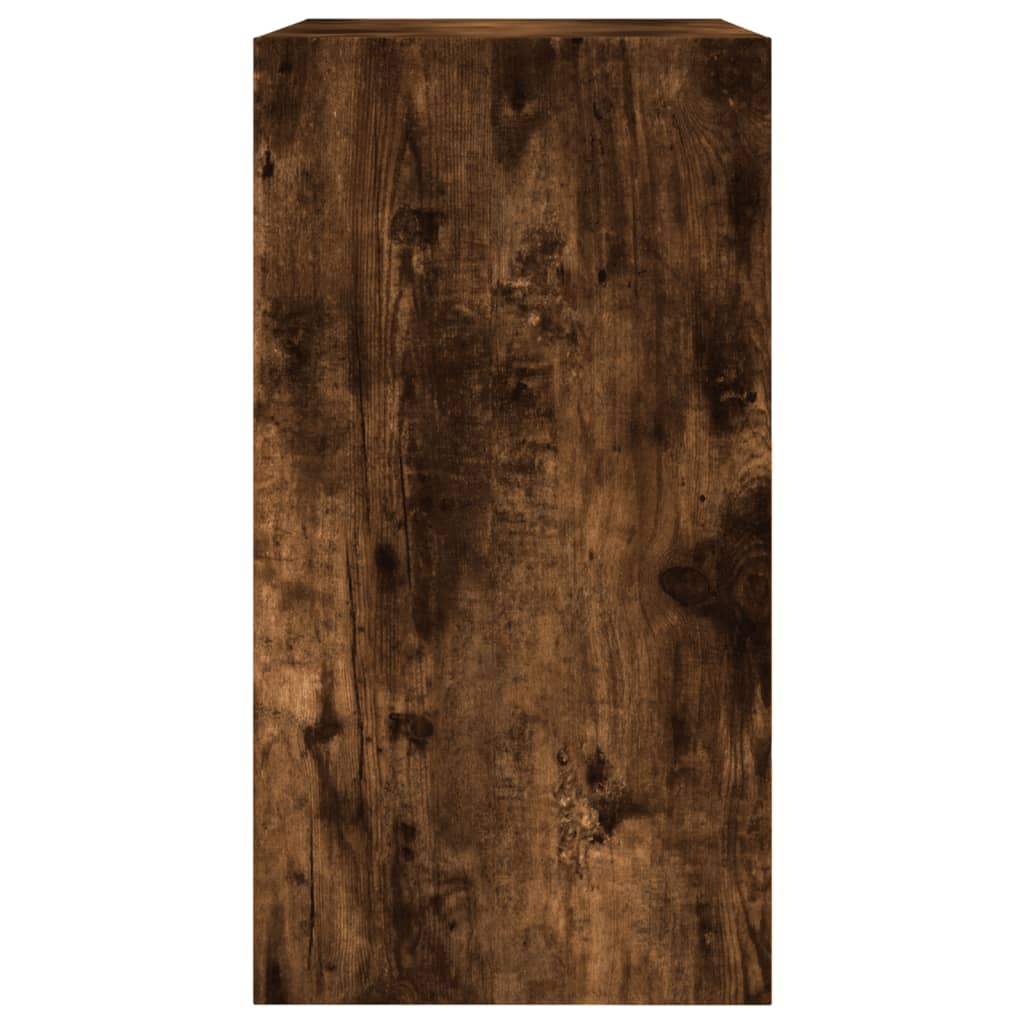 vidaXL Zapatero de madera de ingeniería roble ahumado 60x34x63,5 cm