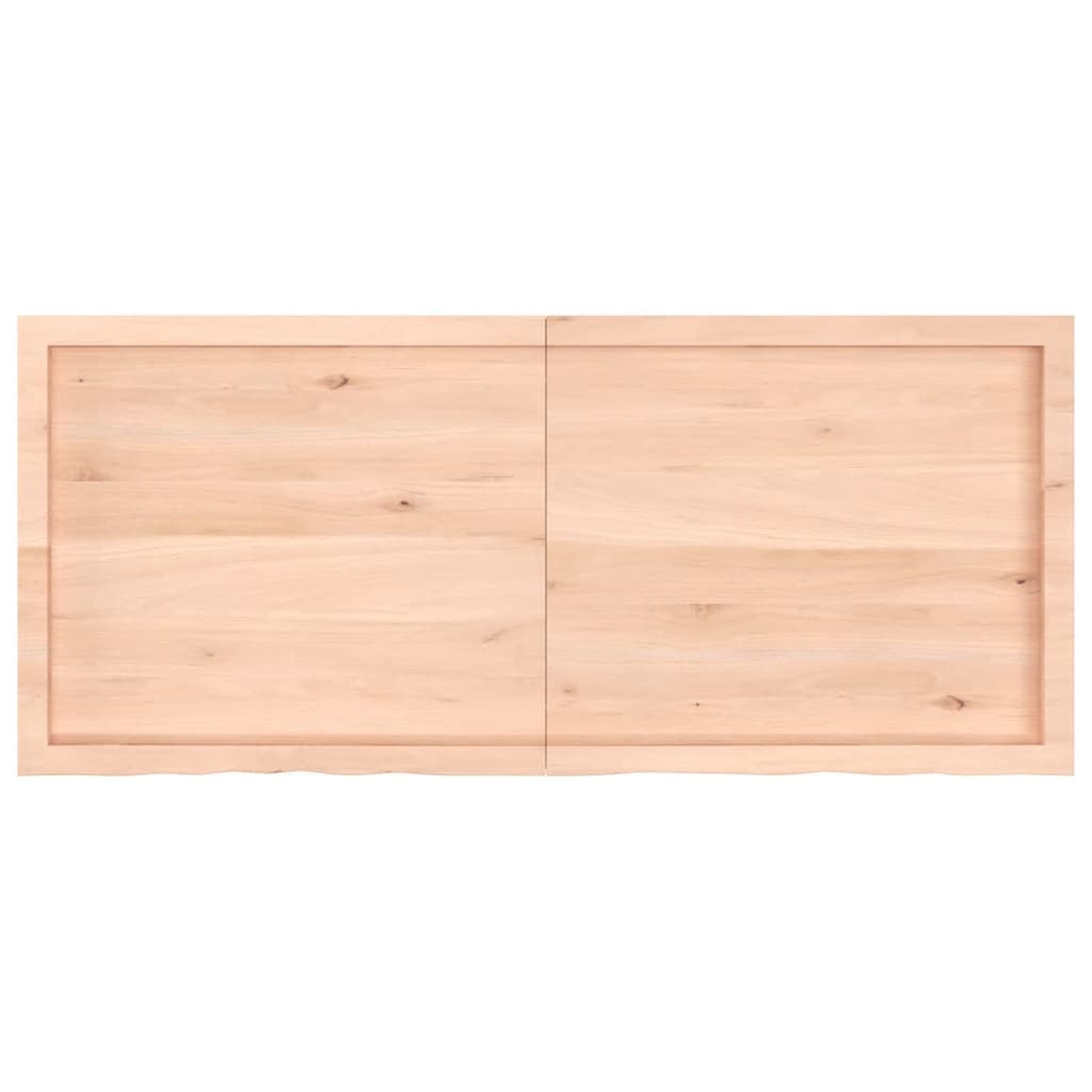 vidaXL Tablero de mesa madera maciza roble sin tratar 140x60x(2-6) cm