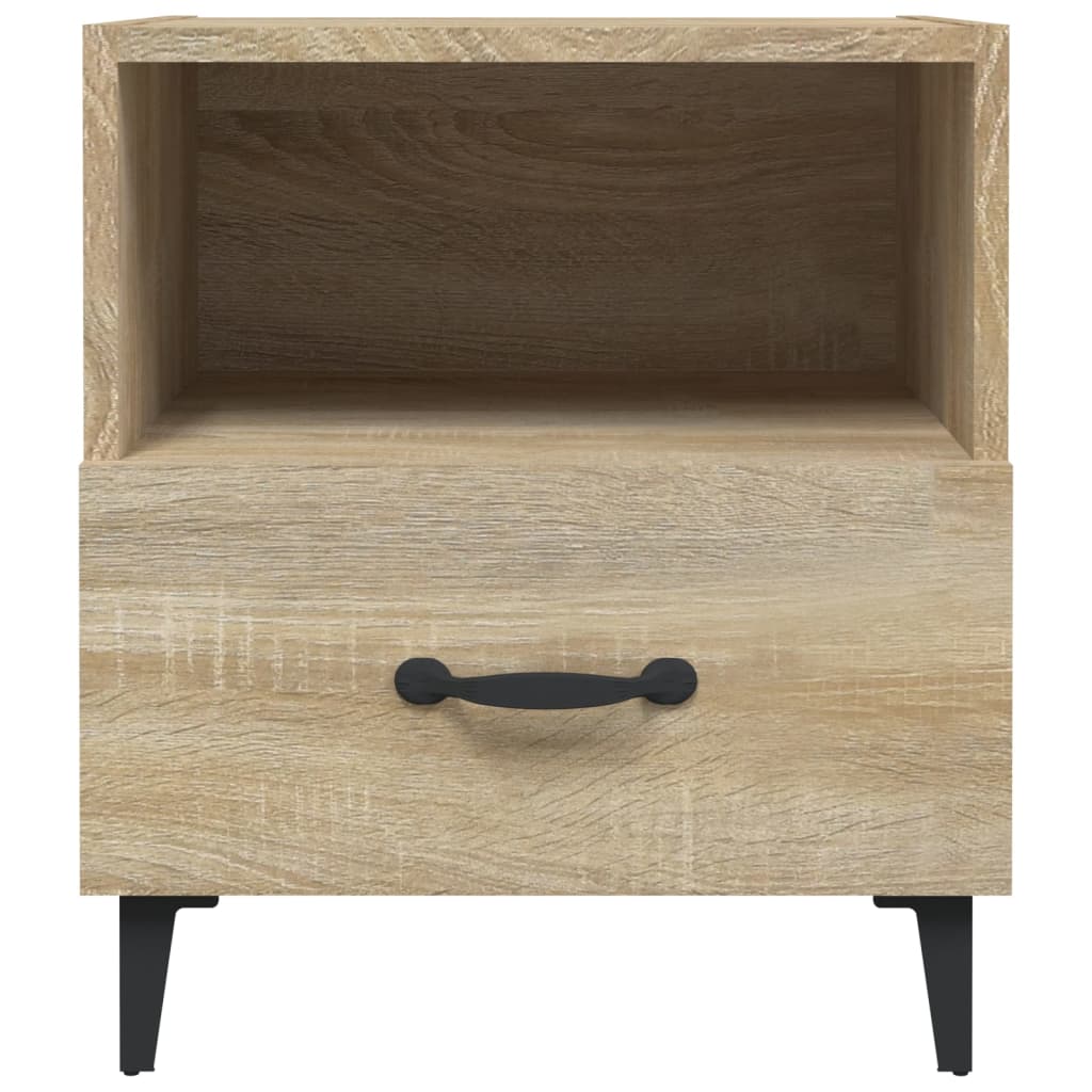 vidaXL Mesita de noche madera contrachapada color roble Sonoma