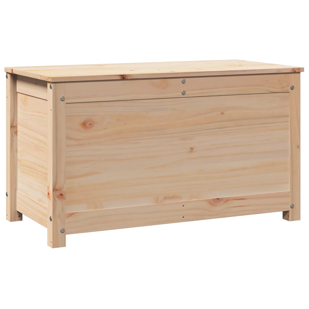 vidaXL Caja de almacenamiento madera maciza de pino 80x40x45,5 cm