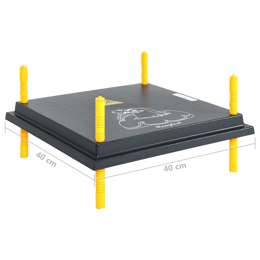 vidaXL Placa calefactora de pollitos patitos regulador de temperatura