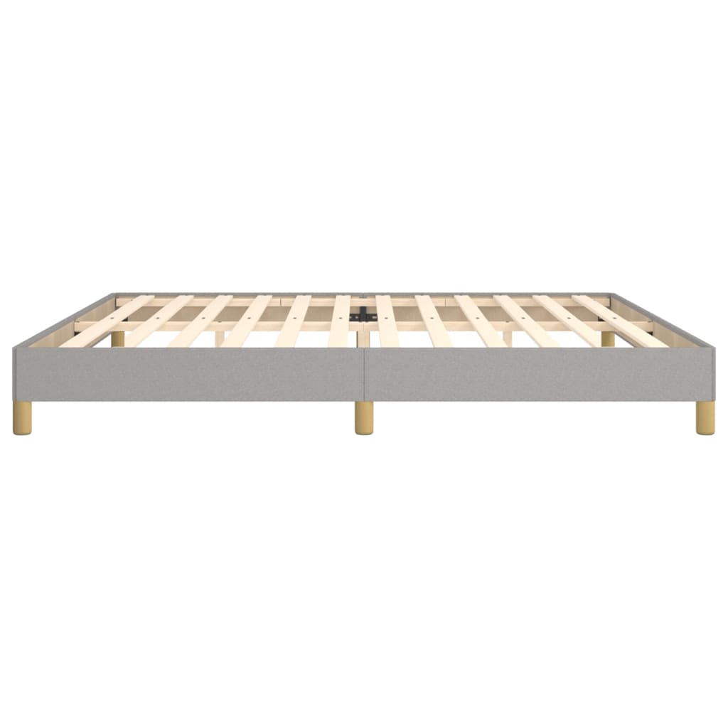 vidaXL Cama sin colchón tela gris claro 200x200 cm