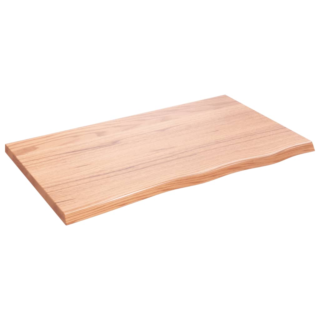 vidaXL Estante pared madera roble tratada marrón claro 100x60x(2-4) cm