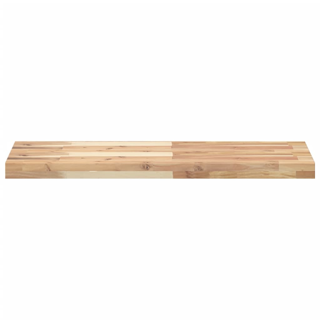 vidaXL Estantes flotantes 2 uds madera acacia sin tratar 80x30x4 cm