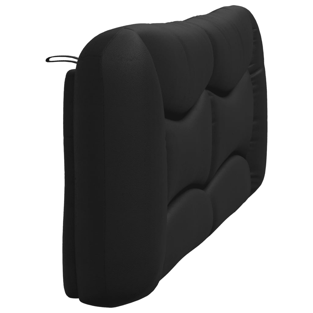 vidaXL Cabecero de cama acolchado cuero sintético negro 180 cm