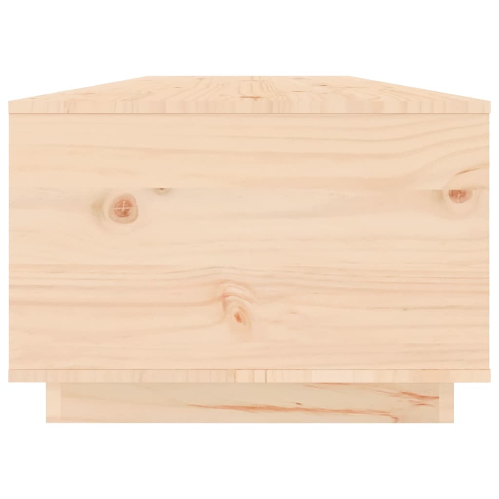 vidaXL Mesa de centro de madera maciza de pino 100x50x35 cm