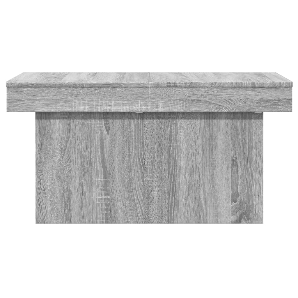 vidaXL Mesa de centro madera de ingeniería gris Sonoma 80x55x40 cm