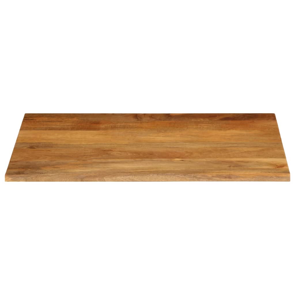 vidaXL Tablero de mesa borde natural madera maciza mango 90x80x2,5 cm