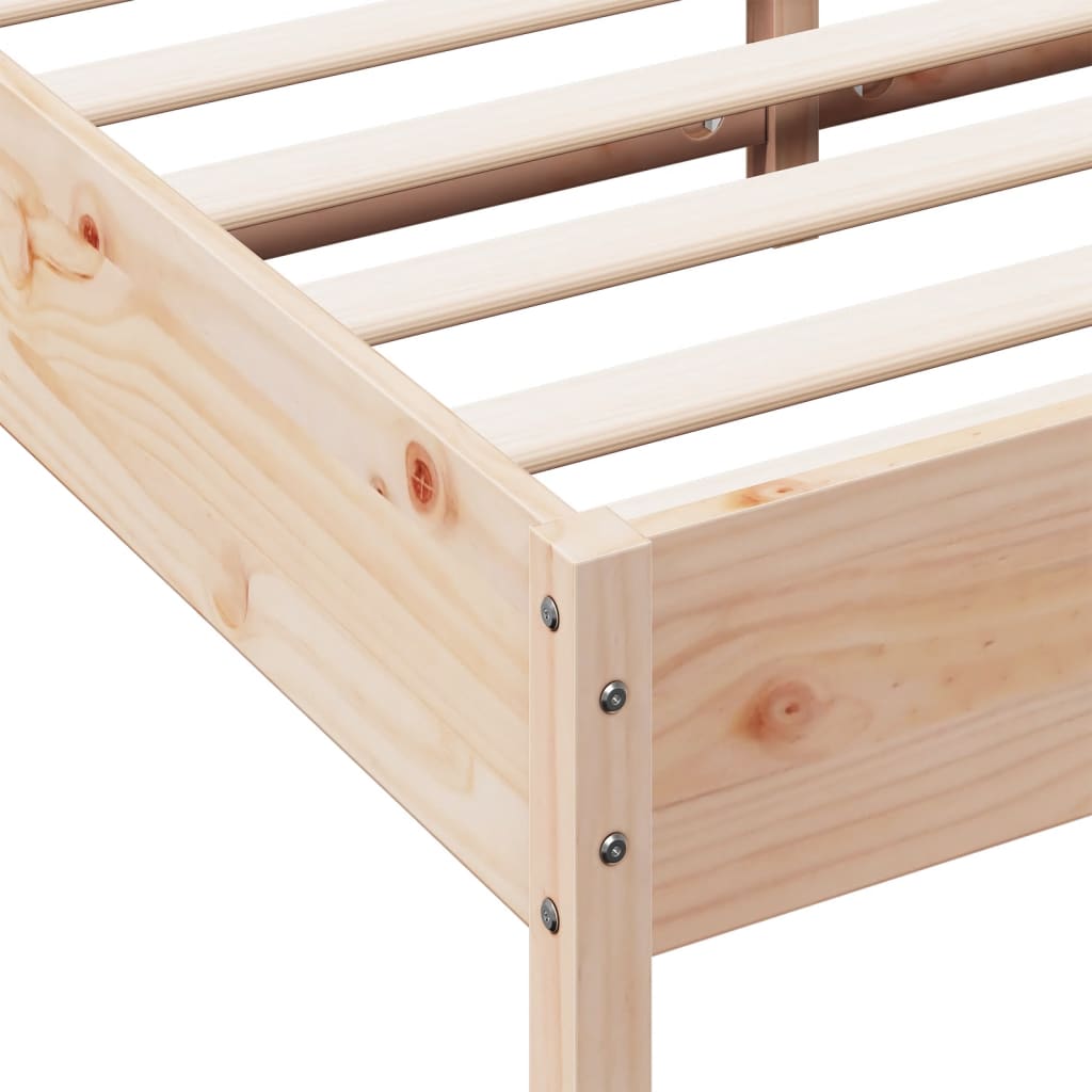 vidaXL Estructura de cama sin colchón madera de pino maciza 120x200 cm