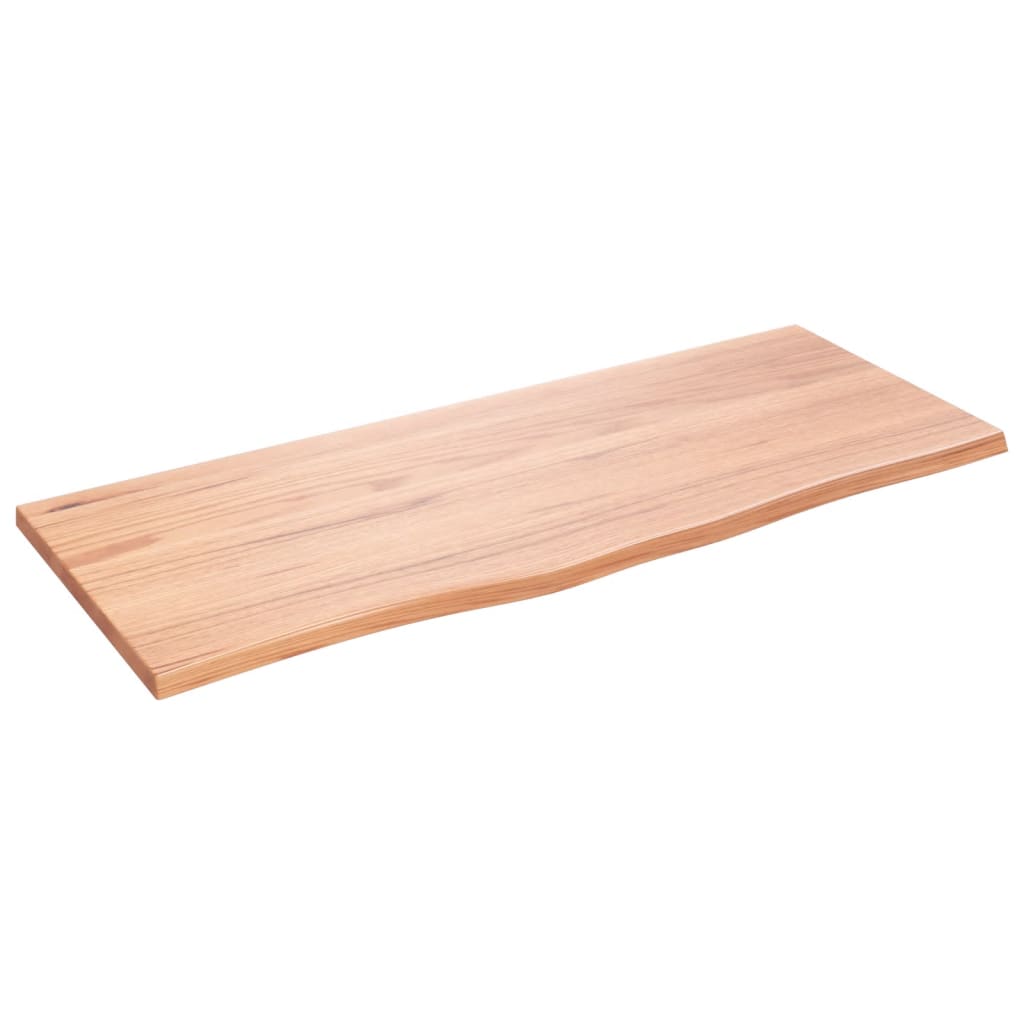 vidaXL Estante de pared madera roble tratada marrón claro 100x40x2 cm