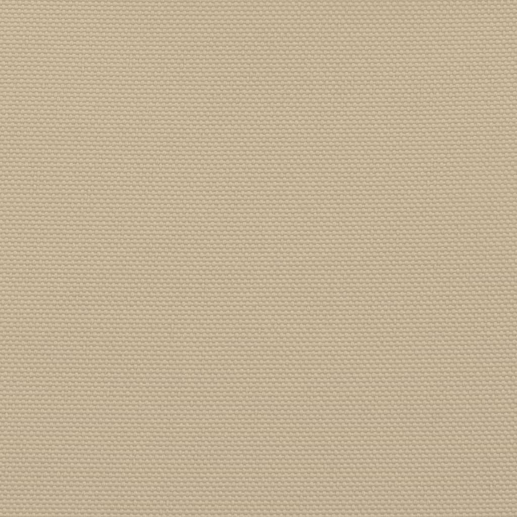 vidaXL Toldo de vela rectangular tela Oxford beige 2x2,5 m