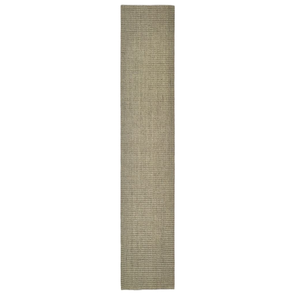 vidaXL Alfombra de sisal para rascador gris taupe 66x350 cm