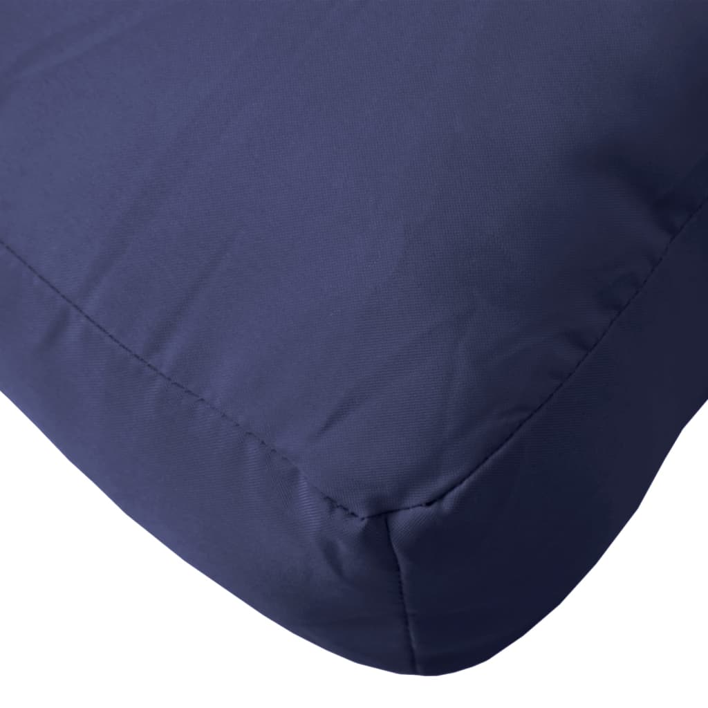 vidaXL Cojín para sofá de palets de tela azul marino 120x80x12 cm