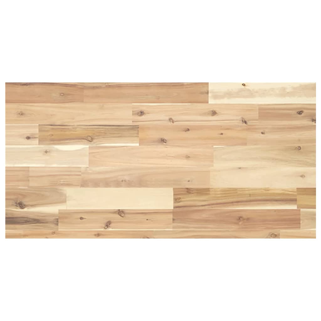 vidaXL Encimera tocador de baño madera acacia sin tratar 100x40x4 cm