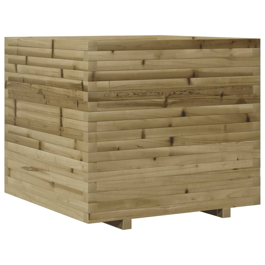 vidaXL Jardinera de madera de pino impregnada 80x80x72 cm