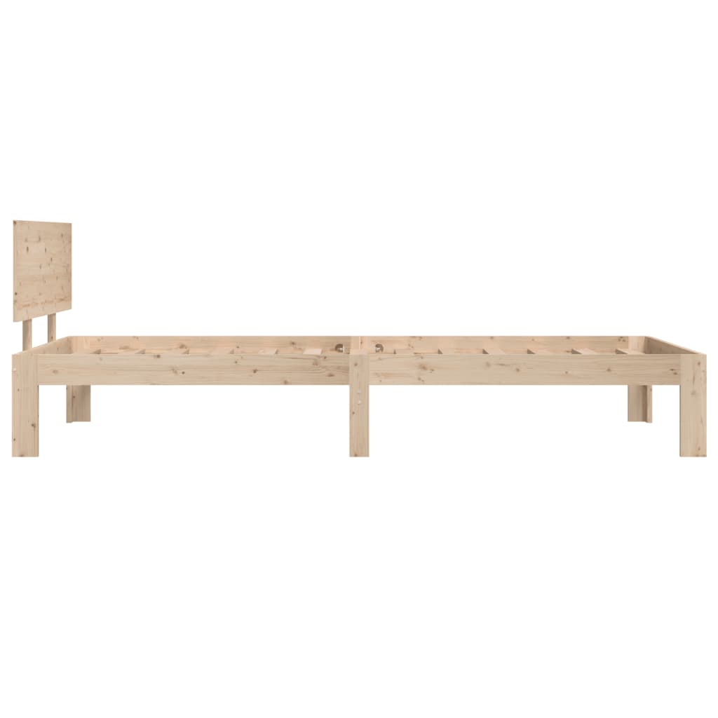 vidaXL Estructura de cama sin colchón madera maciza de pino 90x200 cm