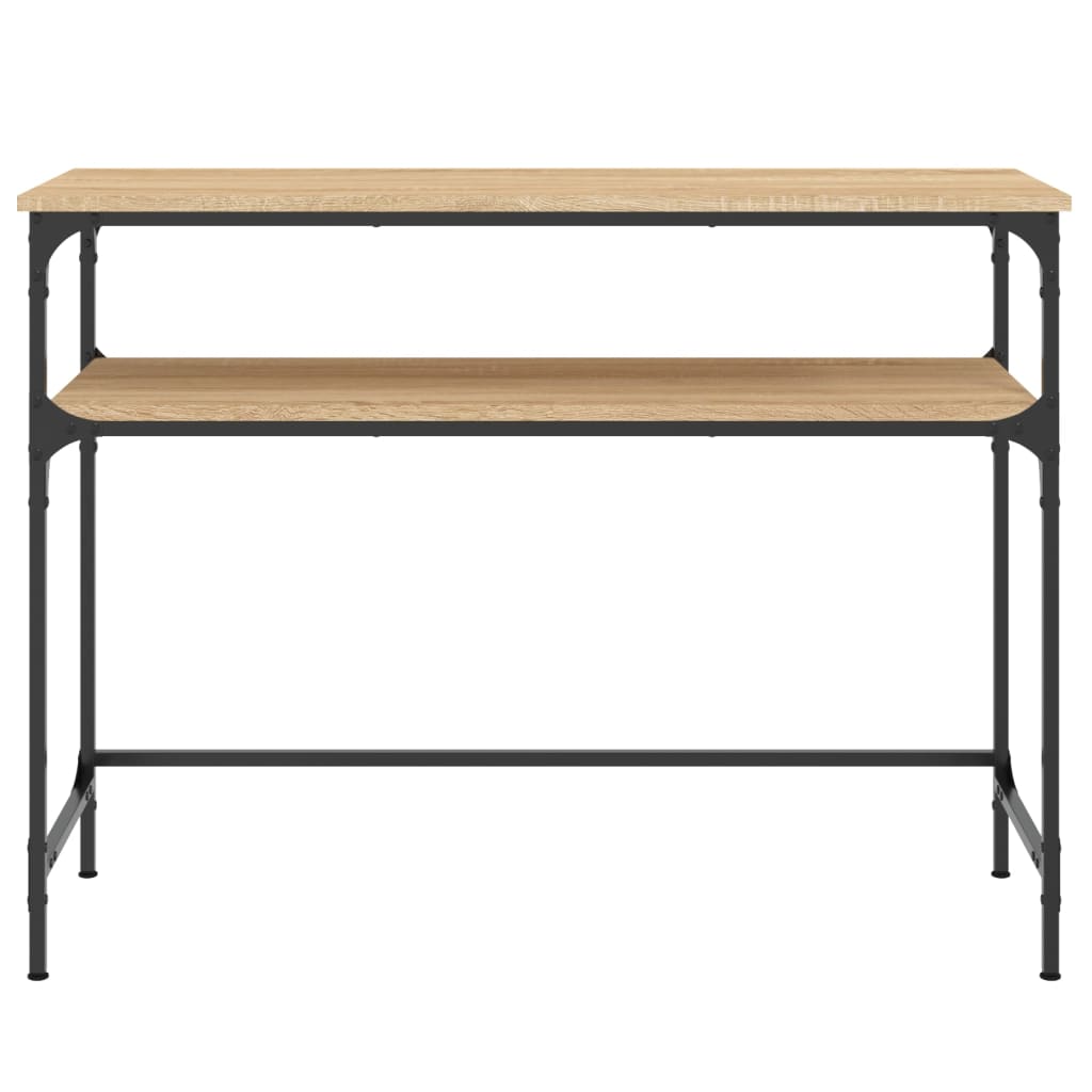 vidaXL Mesa consola madera de ingeniería roble Sonoma 100x35,5x75 cm