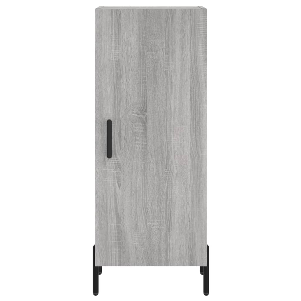 vidaXL Aparador alto madera contrachapada gris Sonoma 34,5x34x180 cm