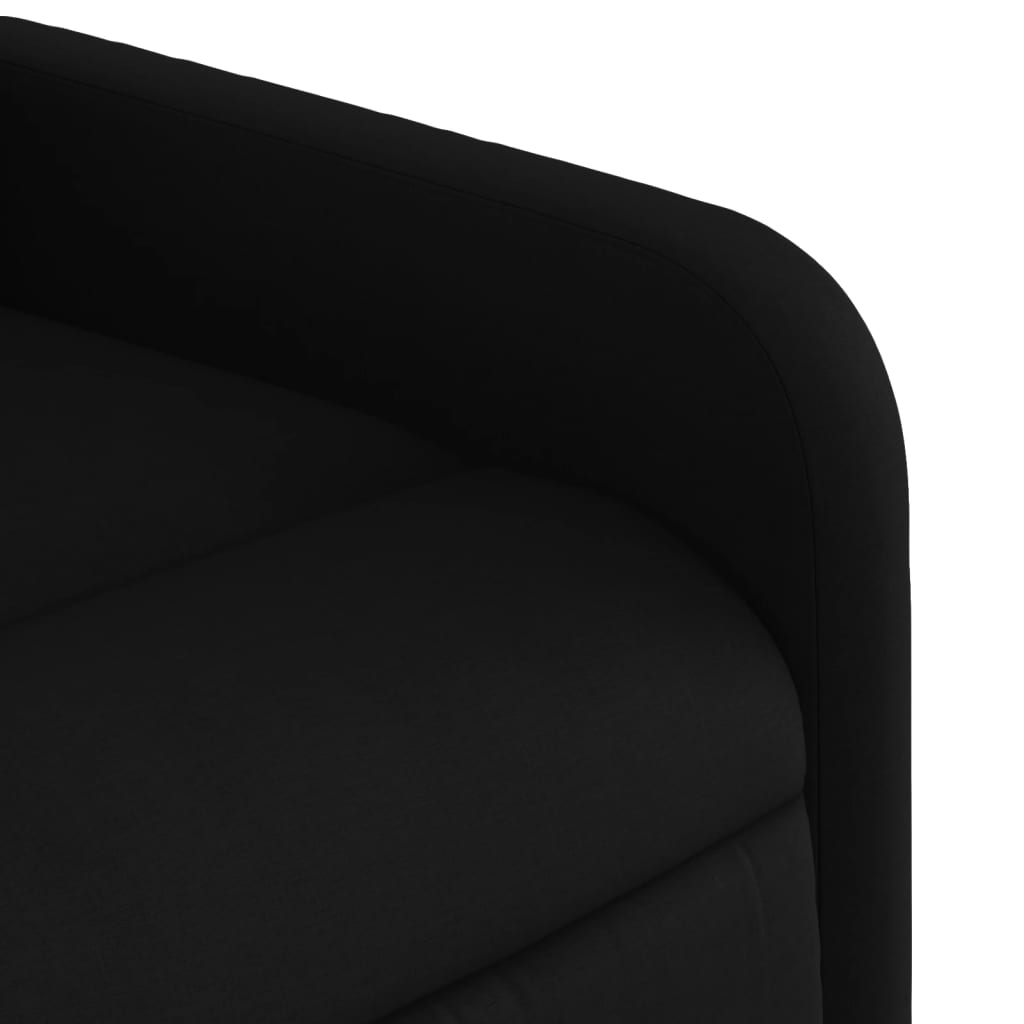 vidaXL Sillón reclinable elevable tela negro