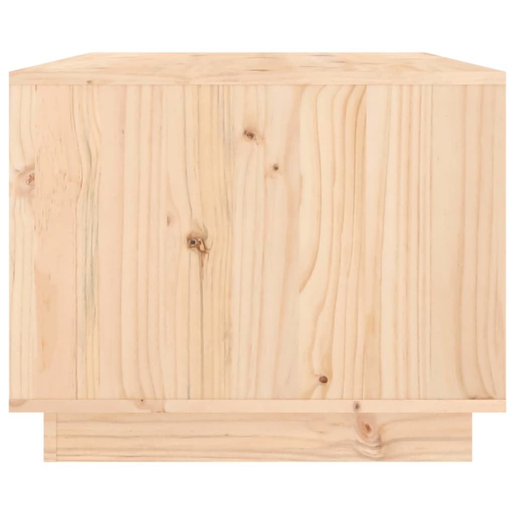 vidaXL Mesa de centro de madera maciza de pino 80x50x40 cm