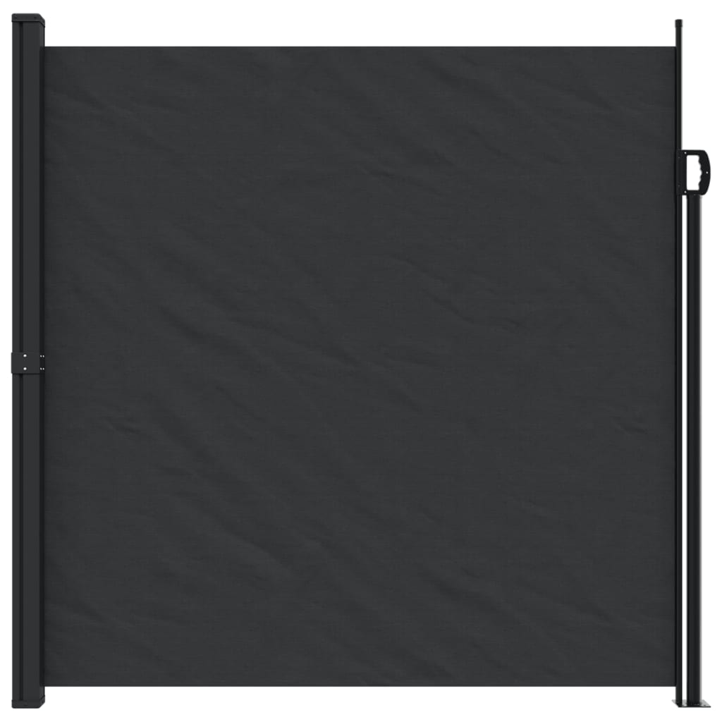 vidaXL Toldo lateral retráctil negro 200x500 cm