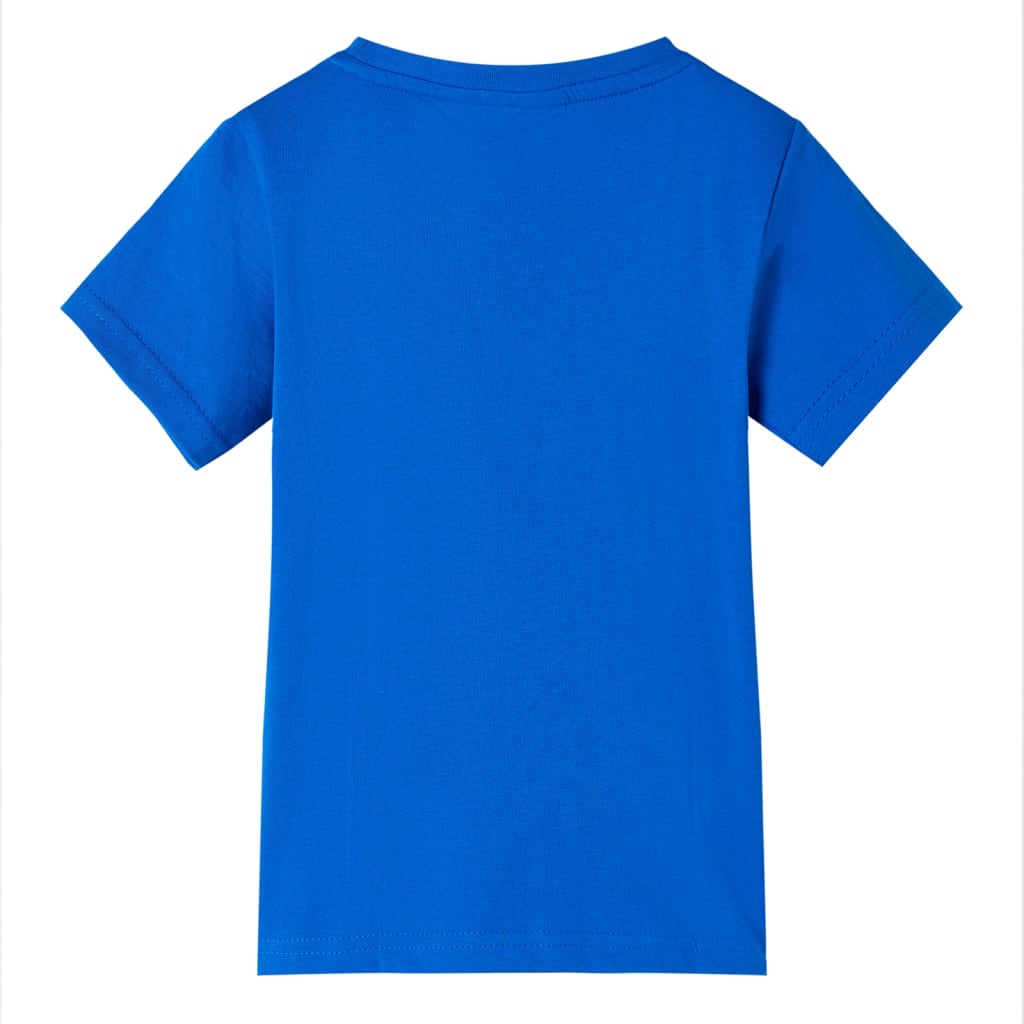 Camiseta infantil azul chillón 104