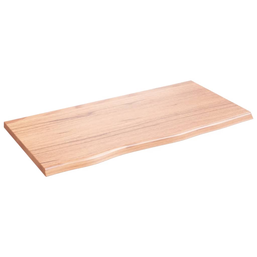 vidaXL Tablero de mesa madera roble tratada marrón claro 80x40x2 cm