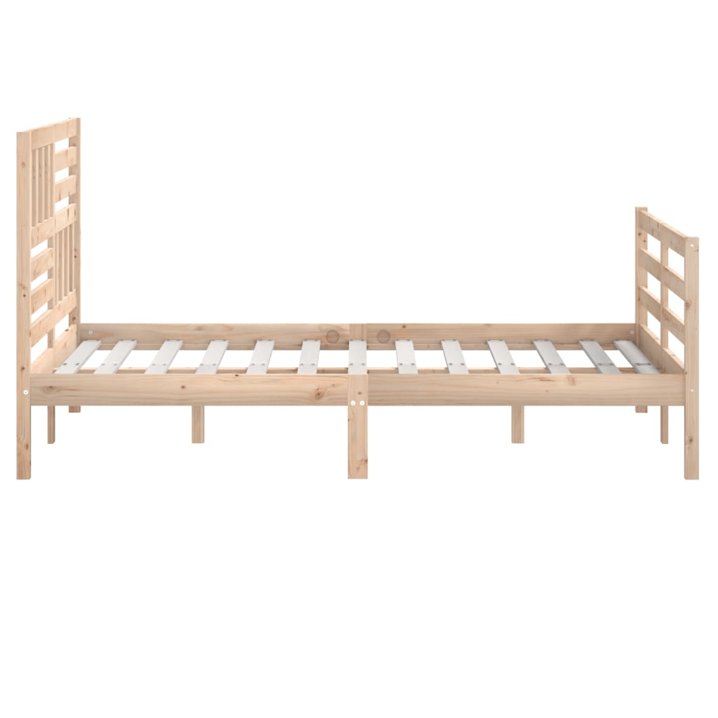 vidaXL Estructura de cama sin colchón madera maciza 160x200 cm