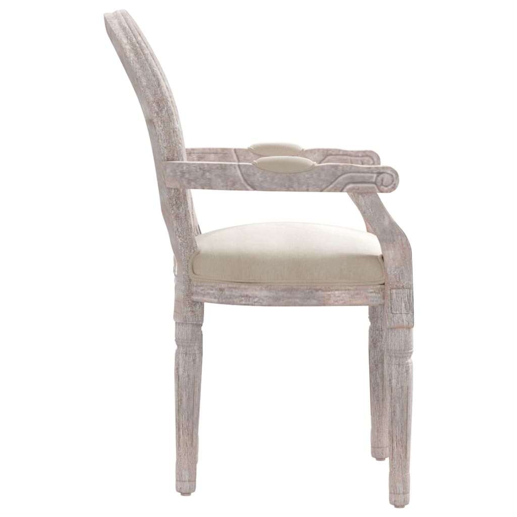 vidaXL Silla de comedor de lino 54x56x96,5 cm