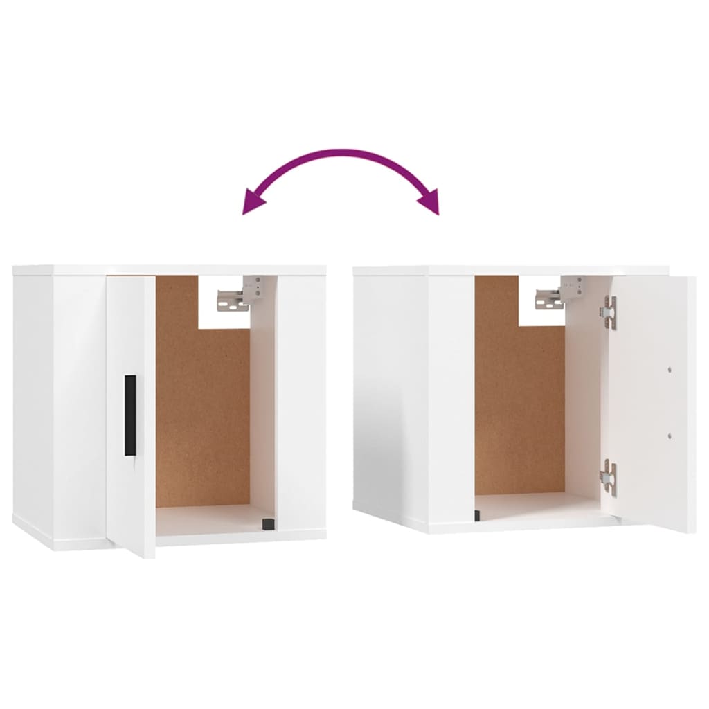 vidaXL Set de muebles para TV 4 piezas madera contrachapada blanco