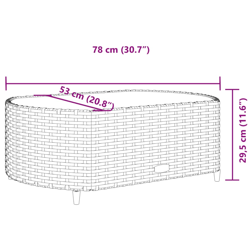 vidaXL Set de sofás de jardín 7 pzas con cojines ratán sintético gris