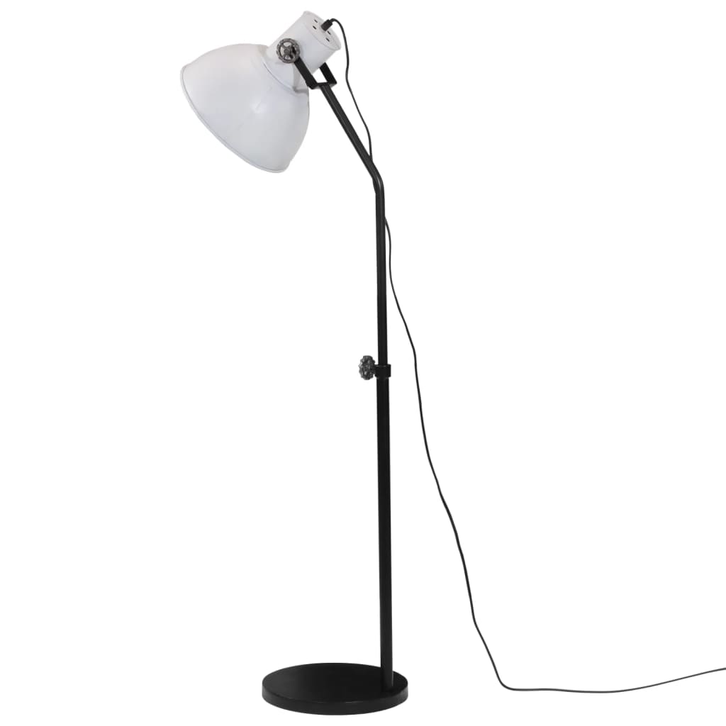 vidaXL Lámpara de pie blanco 25 W E27 30x30x90-150 cm