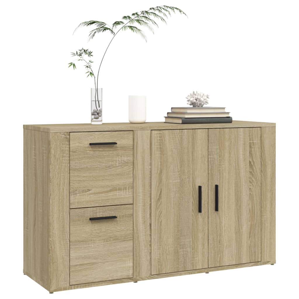 vidaXL Aparador madera contrachapada roble Sonoma 100x33x59,5 cm