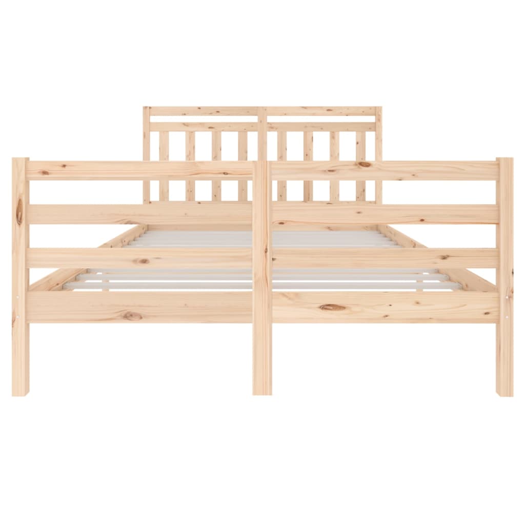 vidaXL Estructura de cama madera maciza 140x200 cm