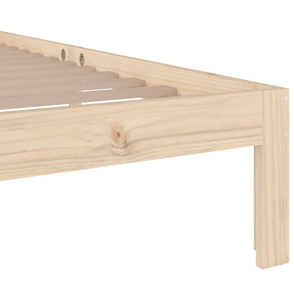 vidaXL Estructura de cama madera maciza 75x190 cm